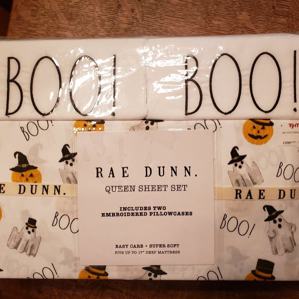 Rae Dunn Halloween Sheets Queen size